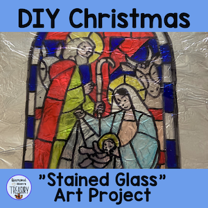 stained glass art project