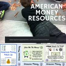 American money resources to help with counting and working with money.