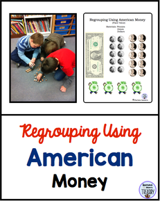 Regrouping in addition and subtraction can be explained when using money as a help. Here is a suggestion using American money.