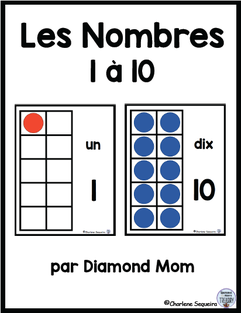 This is the French Version of my Numbers 1-10 product.  These number cards show numbers in 3 different ways. The 10 frame picture, the written numeral, and the written number word all aid in number recognition.