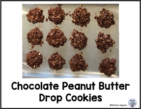 Chocolate Peanut Butter Drop Cookies