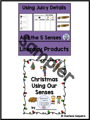 free sampler for using juicy details and Christmas using our senses pages.