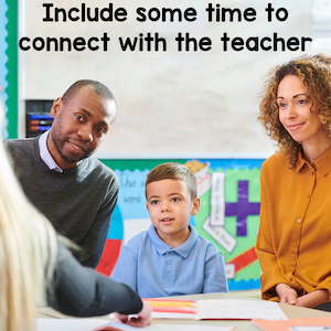 Connecting with the teacher