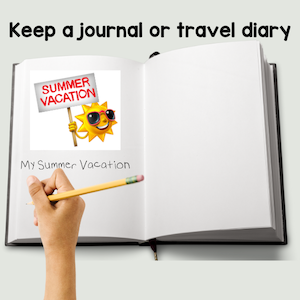 keep a journal or travel diary