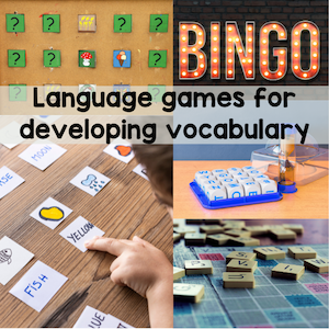 learning games for developing vocabulary