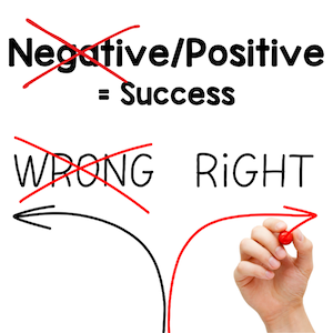 no negative yes positive equals success
