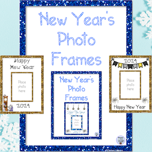 New Year's photo frames English version