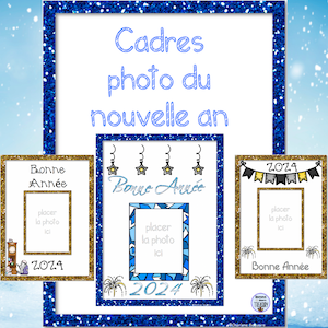 New Year's photo frames French version