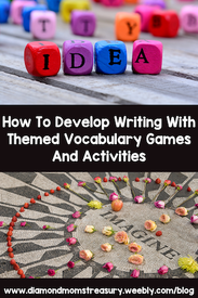 How to develop writing with themed vocabulary games and activities