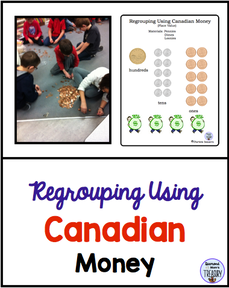 Regrouping in addition and subtraction can be explained when using money as a help. Here is a suggestion using Canadian money.