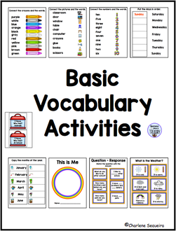 Basic Vocabulary Activities