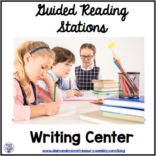 Running guided reading stations - writing center