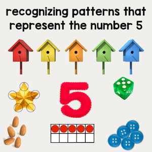 recognizing patterns that represent the number 5