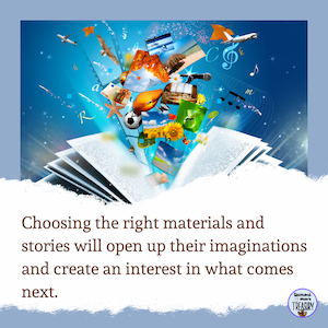 Open up imaginations with books