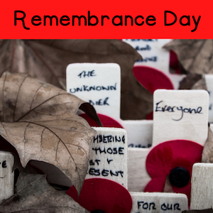 Remembrance Day tombstones