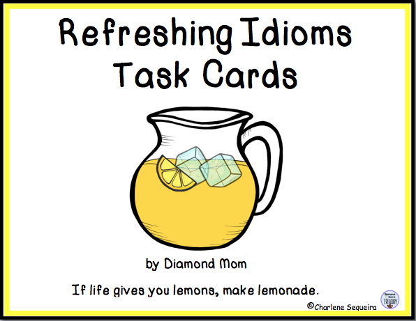 Refreshing Idioms Task Cards product cover