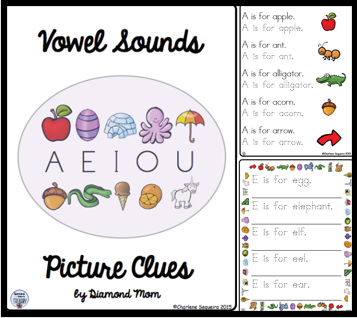 vowel sounds picture clues
