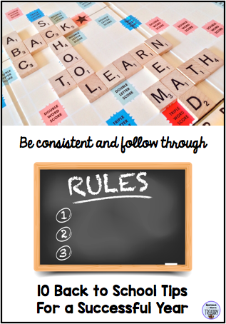 10 Back to school tips for a successful year. Tip 6: Be consistent and follow through on rules and consequences.