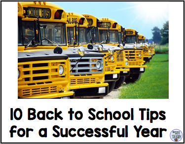 10 Back to school tips for a successful year.