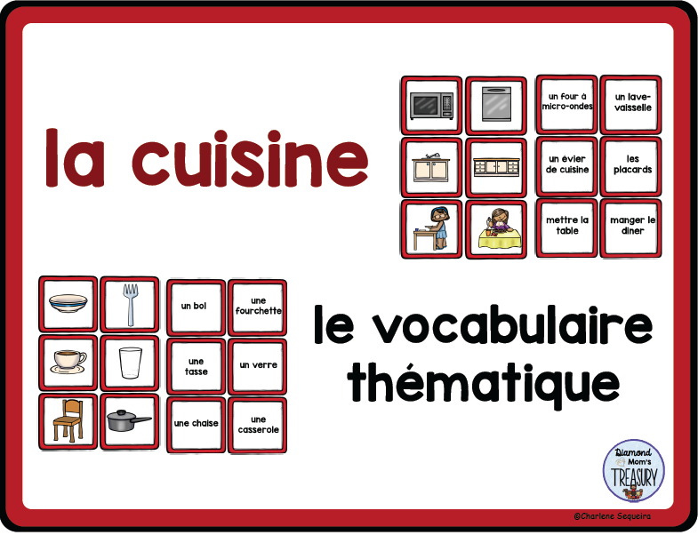 le vocabulaire thématique - la cuisine