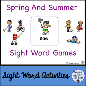 spring and summer sight word games