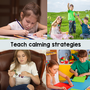 Teach calming strategies