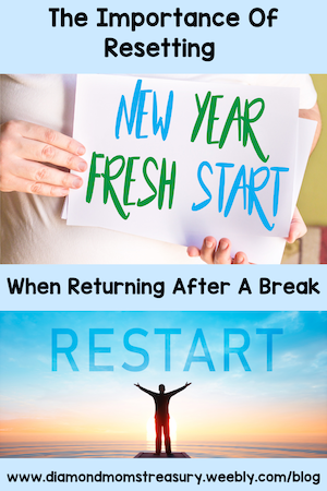 The Importance of resetting when returning after a break