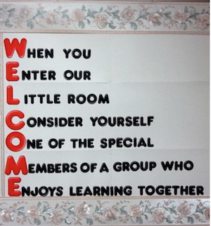 welcome poster