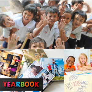 photos of children and activities for yearbook