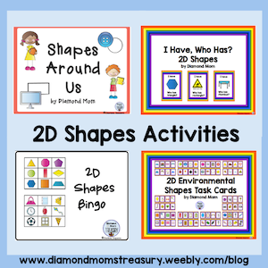 2D shapes activities resources