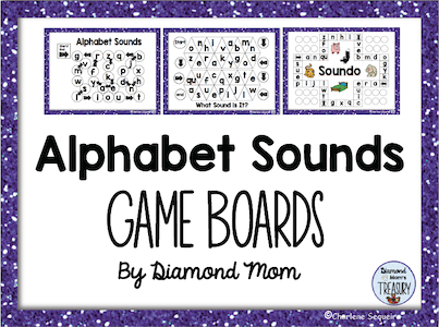 Alphabet Sounds Game Boards