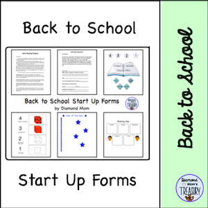 back to school start up forms