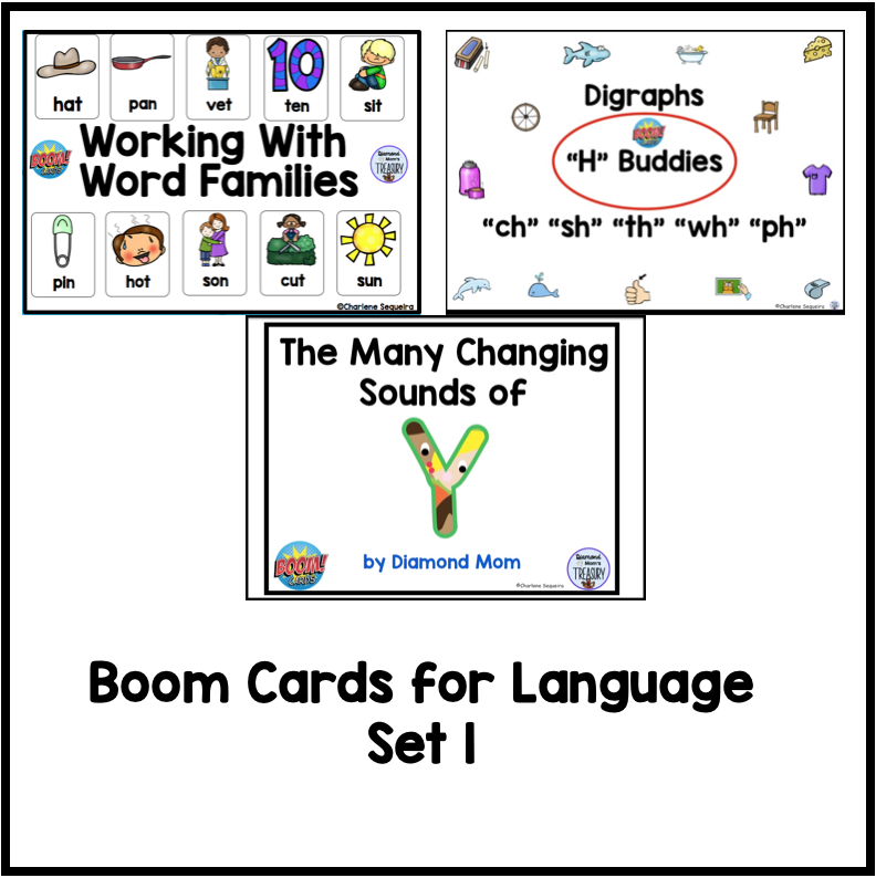 Boom cards for Language Set 1