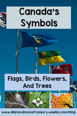 Canada's symbols: flags, birds, flowers, and trees