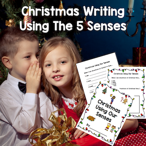 Christmas writing using the 5 senses