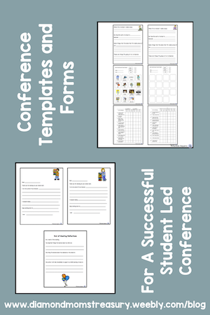 student led conference templates and forms