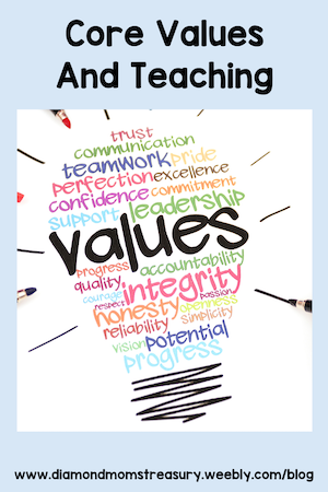 Core values and teaching