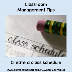 Create a class schedule