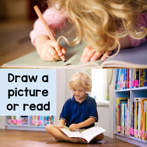 draw a picture or read
