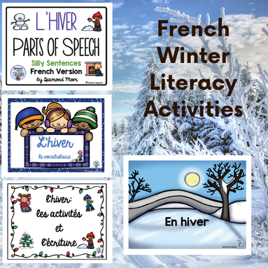 French winter literacy resources