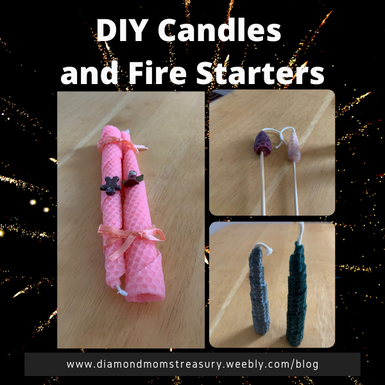 DIY Beeswax Candles and Fire Starters