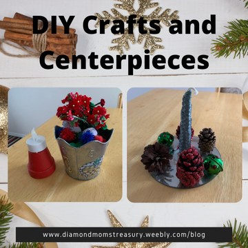 Make your own centerpiece with old CDs and craft items