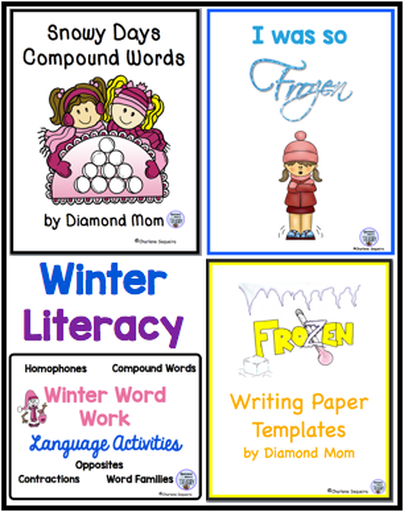 Winter Literacy ideas for word work. #winterwriting #winterwordwork