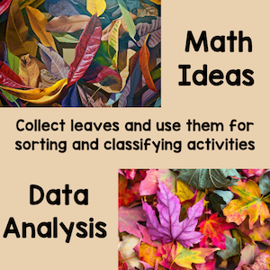 math activities with leaves