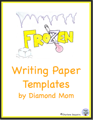 Frozen writing paper templates