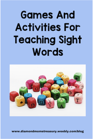 Games and activities for teaching sight words