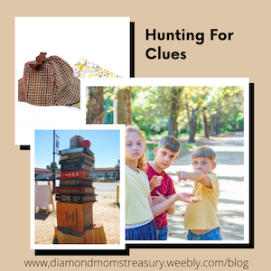 Hunting for clues and doing a scavenger or location hunt.