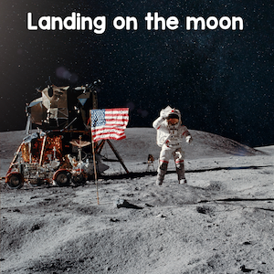 landing on the moon