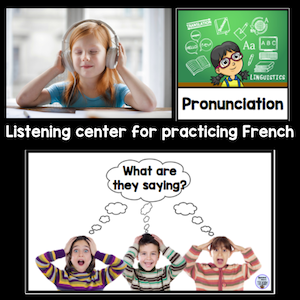 Listening center for practicing French - pronunciation, what are they saying?