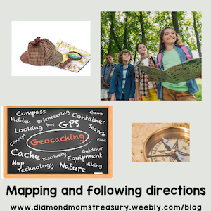 Mapping and following directions.